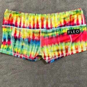 Tie dyed Fleo shorts. Size Large.